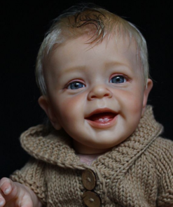 Reborn Baby Doll Yannick 20" With Teeth Lifelike Handmade Cloth Reborn Toddler Baby Boy Guecy