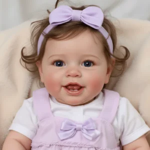 fina 20” reborn baby girl – smiling face & movable eyes