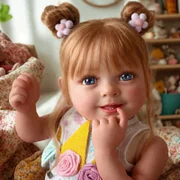 smiling reborn baby lizzy 20'' toddler girl