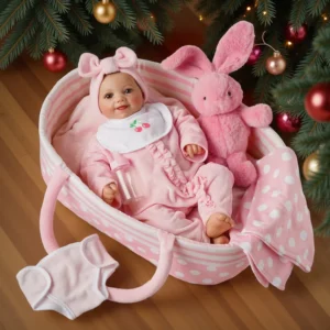 17" 22" pink baby doll play set baby doll accessories 8 pcs